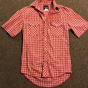 Button-up Wrangler shirt